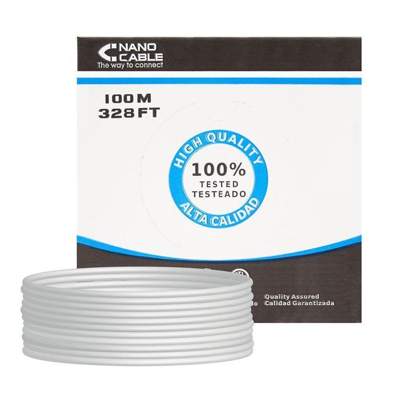 NANOCABLE BOBINA DE CABLE  UTP CAT6 100M RIGIDO