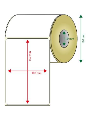 APPROX ROLLO ETIQUETAS ADHESIVAS TERMICAS 100MM X 150MM PACK 6 ROLLOSANCHO 110mm TAMAÑO ETIQUETA 100x150mm 400u POR ROLLO