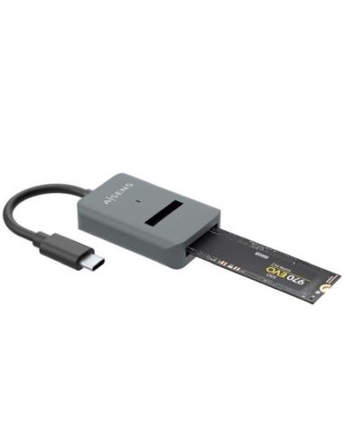 AISENS ADAPTADOR DOCK USB-C PARA SSD M2 SATA/ GRISNVME NGFF AISENS ASUC-M2D012-GR