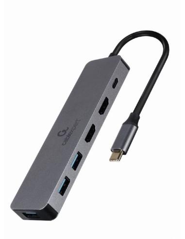 GEMBIRD ADAPTADOR USB-C A 3 EN 1  A-CM-COMBO3-03HUB + HDMI + PD