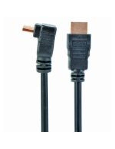 GEMBIRD CABLE HDMI M/M 1.8M ALTA VELOCIDAD CON CONECTOR 90º