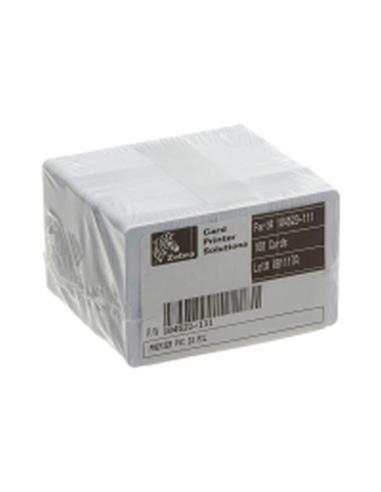 ZEBRA TARJETAS DE PVC BLANCO 0,76MM PACK 100UD