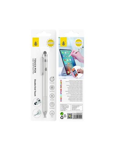 ONE+ LAPIZ TACTIL UNIVERSAL PARA TABLET - SMARTPHONES  NG6032 / BLANCO/ 2X PUNTAS TACTILES