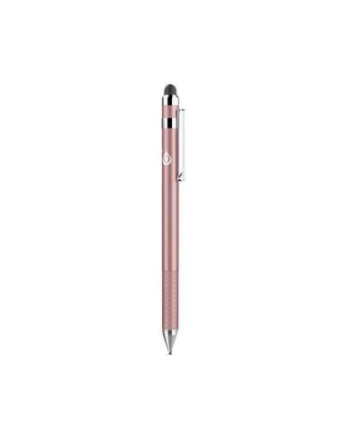 ONE+ LAPIZ TACTIL UNIVERSAL PARA TABLET - SMARTPHONES  NG6032 / ROSA ORO / 2X PUNTAS TACTILES