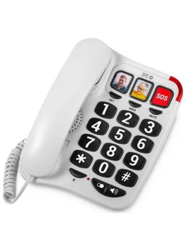 SPC TELEFONO FIJO CONFORT NUMBERS 2 / BLANCO