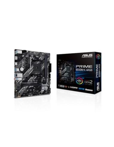 ASUS PLACA BASE PRIME B550M-K ARGB AM4M-ATX/4XDDR4/4XSATA6/2XUSB 3.2 4XUSB 2.0