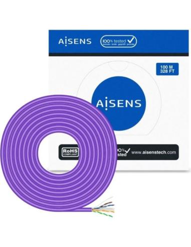 AISENS BOBINA DE CABLE  RJ45 AWG23 UTP A135-0747 CAT. 6/ 100M/  VIOLETA