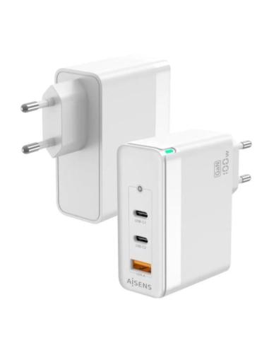 AISENS CARGADOR PARED ASCH-100W3P008-W/ 100W/ 1xUSB/ 2xUSB-C /BLANCO