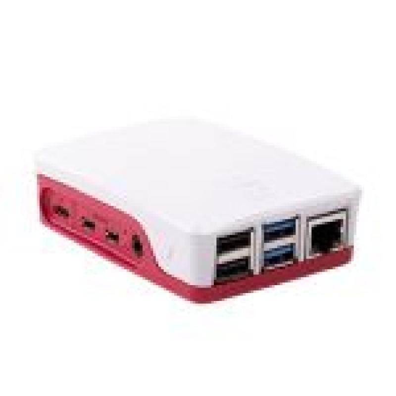 RASPBERRY CAJA PARA PI 4 ROJO BLANCO