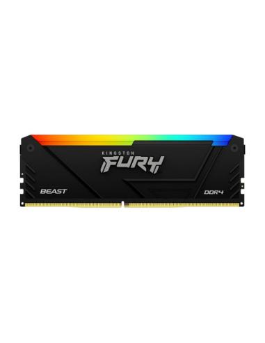 KINGSTON MEMORIA FURY BEAST RGB DDR4 8GB 2666MHZ CL16MEMORIA KINGSTON FURY BEAST RGB DDR4 8GB 2666MHZ CL16 - KF426C16BB2A/8