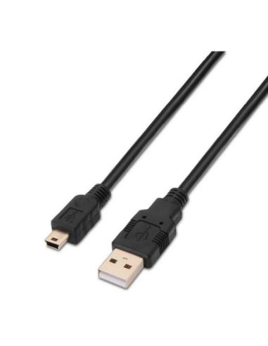 AISENS CABLE USB A USB-MINI 2.0 / 1M/ NEGRO