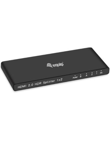 EQUIP SPLITTER PARA 2 MONITORES HDMI 2.0