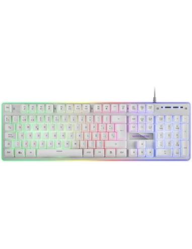 MARS GAMING TECLADO SEMIMECANICO MK220ES BLANCO