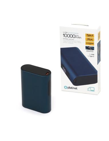 PLATINET POWER BANK 10.000mAh TYPE-C TACTL MINI AZUL