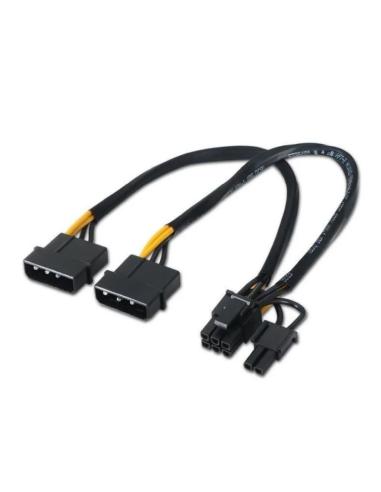 AISENS CABLE ALIMENTACION TARJETA GRAFICA 2 MOLEX A PCI-E 6+2 PIN 20CM