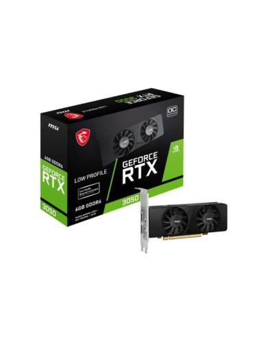 MSI TARJETA GRAFICA RTX 3050 LP 6GB OC6 GB, GDDR6, 96 bit, 7680 x 4320 Pixeles, PCI Express x8 4.0