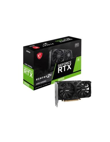 MSI TARJETA GRAFICA RTX 3050 VENTUS 2X 6GB OC6 GB, GDDR6, 96 bit, 7680 x 4320 Pixeles, PCI Express x8 4.0