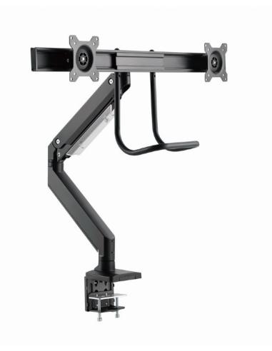 GEMBIRD BRAZO DE MONITOR AJUSTABLE DE MESA PARA 2 MONITORES