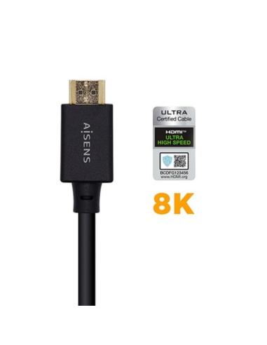 AISENS CABLE HDMI V2.1 A HDMI-A 2M NEGRO