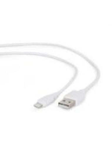 GEMBIRD CABLE USB A LIGHTNING 1M BLANCO