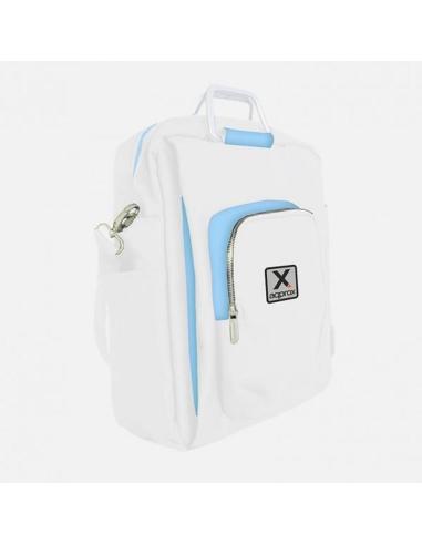 APPROX MOCHILA DE PORTATIL 15.6 DISEÑO A COLOR BLANCO Y AZUL