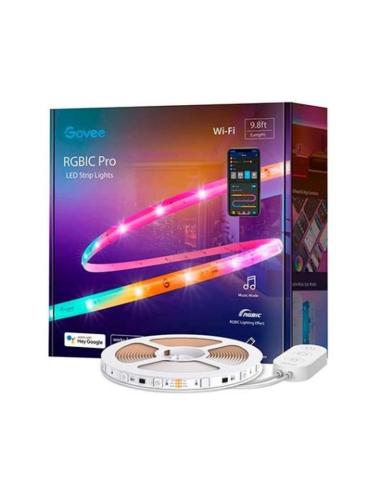 GOVEE TIRA LED WIFI RGBIC LED H619Z3M/RGBIC/64 MODOS/CONTROL POR VOZ