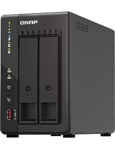 QNAP NAS DE 2 BAHIAS Y 8GB RAM Intel Celeron J6412 4 núcleos 2GHz (hasta 2.6GHz)