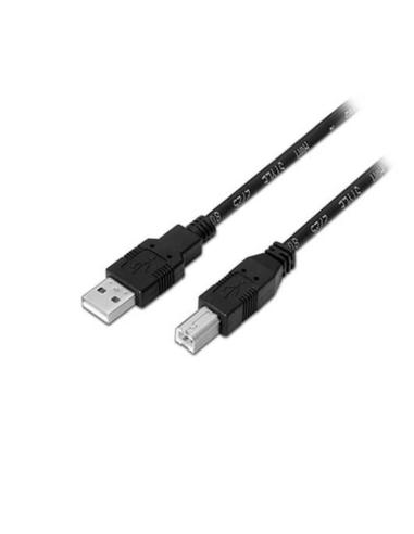 AISENS CABLE USB-A 2.0 A USB-B 2.0 1M NEGRO