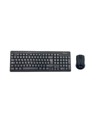 L-LINK KIT TECLADO Y RATON LL-KB-555-WCOMBO INALAMBRICO NEGRO