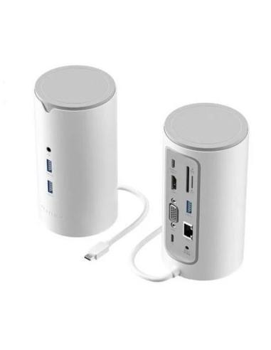 VENTION DOCKING USB-C TPHWC BLANCO1xVGA/ 1xHDMI/ 3xUSB/ 1xUSB Tipo-C PD/ 1xUSB Tipo-C/ 1xRJ45/ 1xAudio/ 1xLector Tarjetas SD