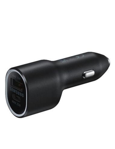 SAMSUNG CARGADOR DE COCHE DUAL 1XUSB-C 1XUSB-A 40W NEGRO EP-L4020NBEGEU