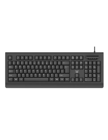 EWENT TECLADO EW3286 USB QWERTY ESPAÑOL NEGRO