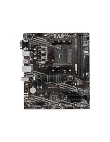 MSI PLACA BASE A520M PRO SOCKET AM4A520,2DDR4,64GB,VGA+HDMI+DP,GBLAN,4SATA3+1XM.2,6USB3.2,MATX