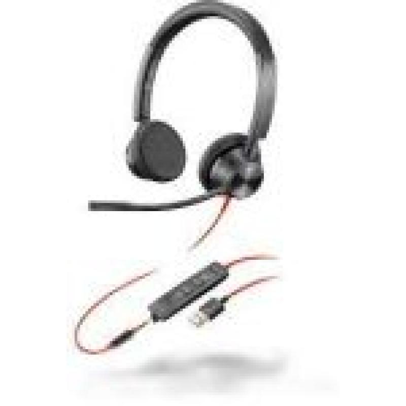 POLY AURICULARES CON CABLE BLACKWIRE 3325T JACK