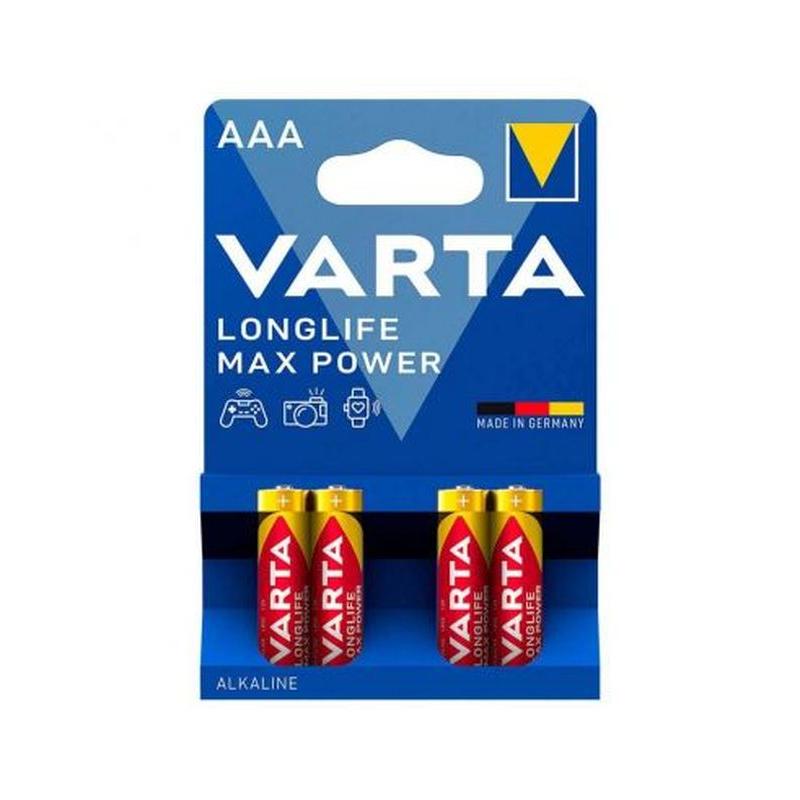 VARTA PAQUETES DE PILAS ALCALINAS MAX POWER AAA 1,5V LR03