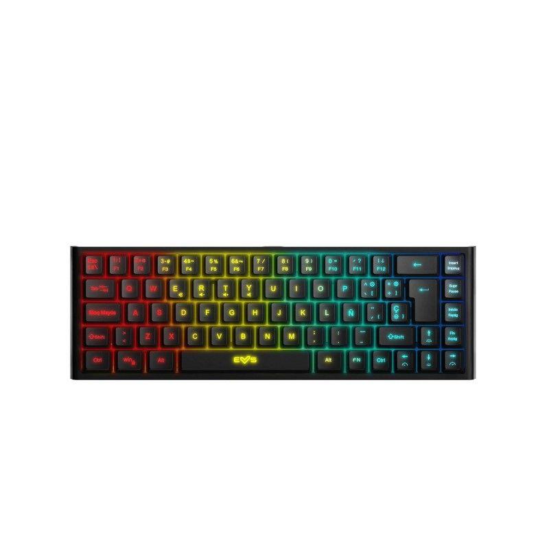 ENERGY SISTEM TECLADO ESG K4 KOMPACT-WIRELESS NEGROLED RAINBOW/69 TECLAS ANTIGHOSTING/XBOX/PS5/PC/MAC