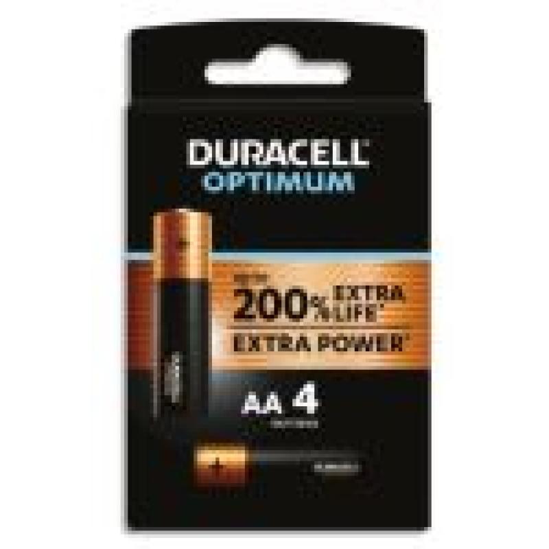 DURACELL OPTIMUM 200 PILA ALCALINA AA LR6 BLISTER X4