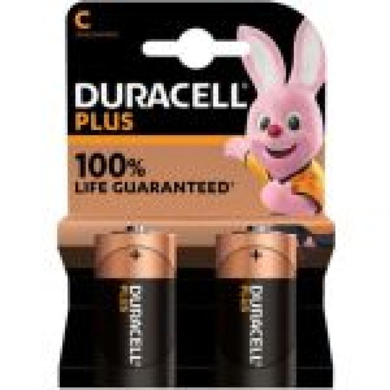 DURACELL PLUS POWER 100 PILA ALCALINA C LR14 BLISTER 2UD