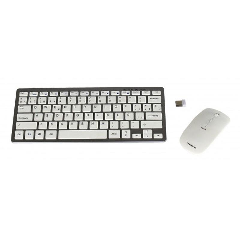 TACENS TECLADO Y RATON INALAMBRICO BLANCO