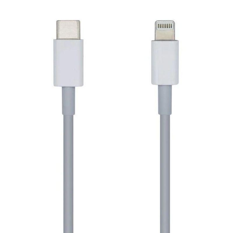 AISENS CABLE USB TIPO C A LIGHTNING 20 CM BLANCO