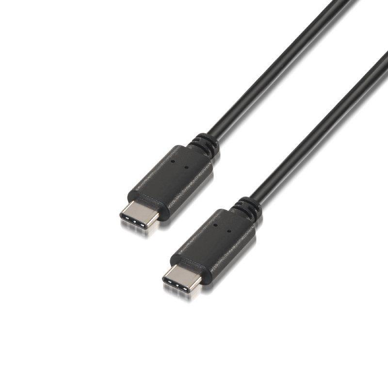 AISENS CABLE USBE  TIPO-C A USB TIPO-C 2.0 1M NEGRO