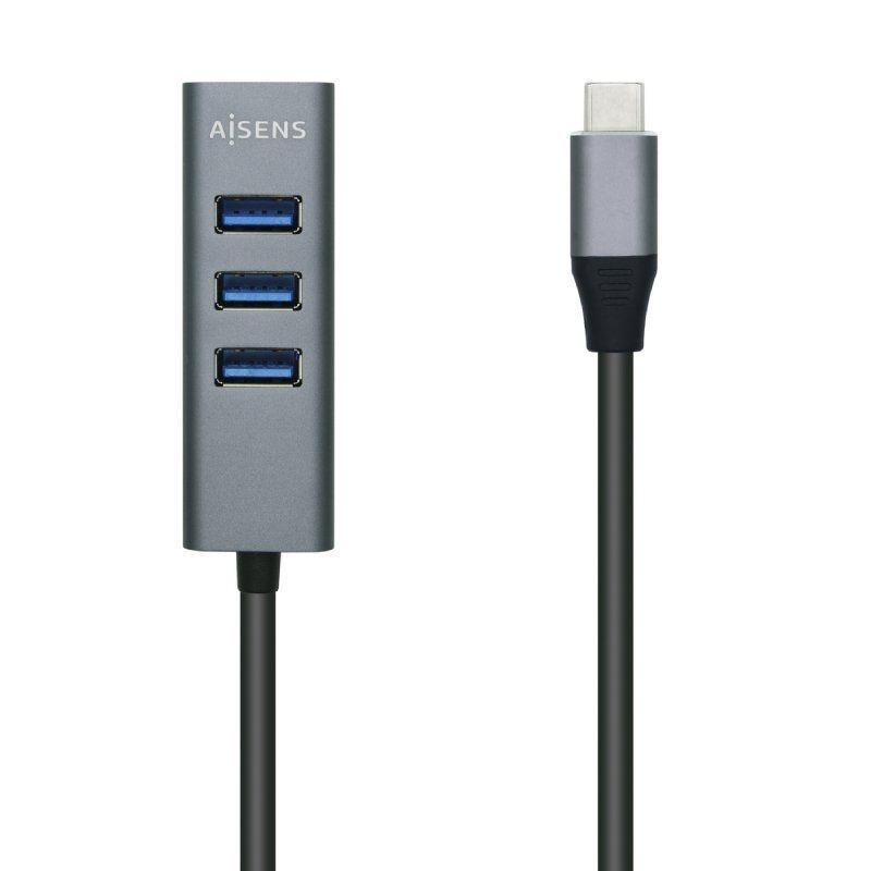 AISENS HUB USB-C A 4 PUERTOS TIPO A USB 3.0