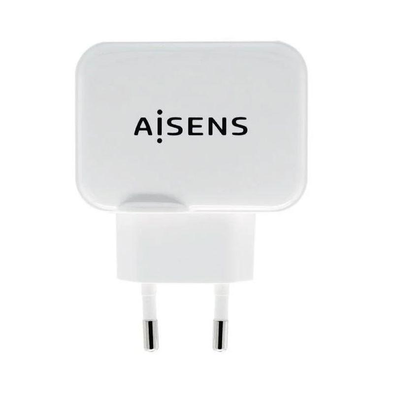 AISENS CARGADOR PARED A110-0439 17W 2XUSB/ BLANCO