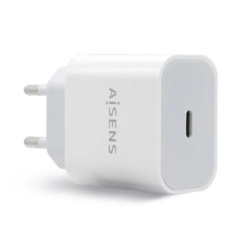 AISENS CARGADOR PARED 20W USB-C/ BLANCO 1xUSB Tipo-C/ 20W