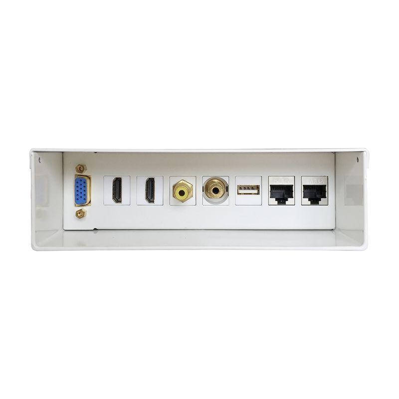 AISENS CAJA DE CONEXIONES DE PARED VGA/HDMI/JACK/USB2.0/RCA/RJ45 BLANCA