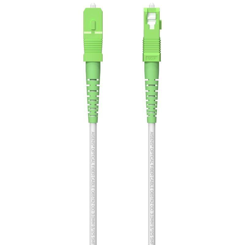 AISENS CABLE FIBRA OPTICO G657A2 3.0 60M BLANCO