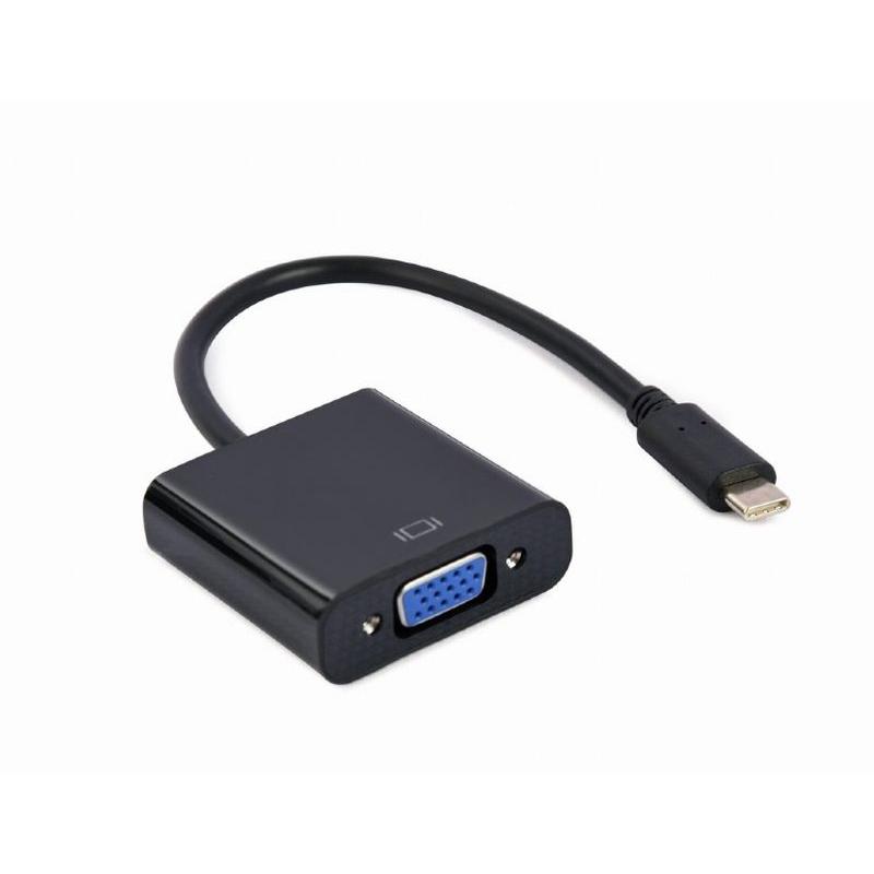 GEMBIRD ADAPTADOR USB-C A VGA NEGRO