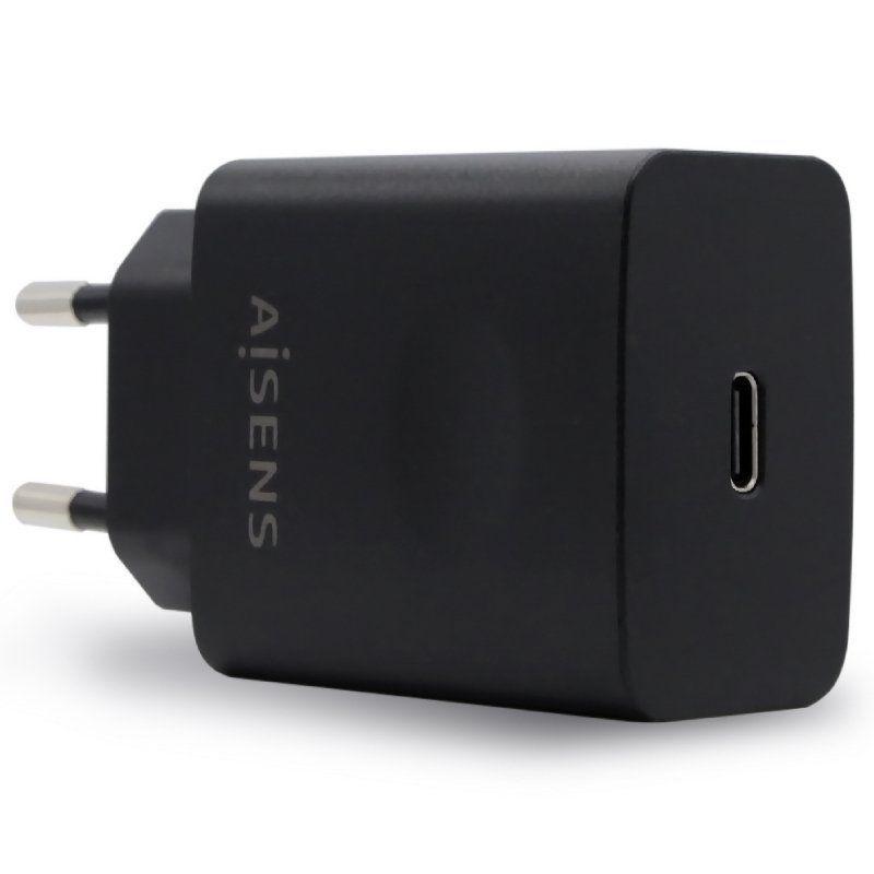 AISENS CARGADOR USB-C PD3.0 1 PUERTO 1xUSB-C 20W NEGRO