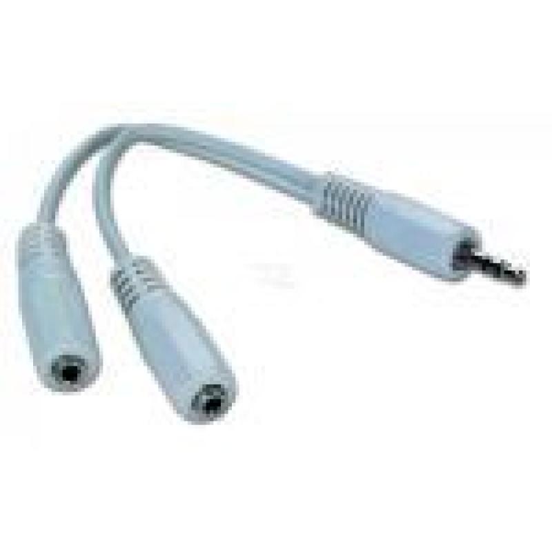 GEMBIRD CABLE  JACK DIVISOR 1M/2 H BLANCO