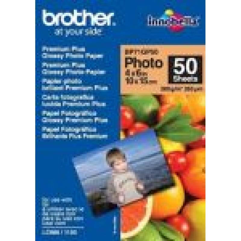 BROTHER PAPEL GLOSSY FOTO 260GR 10X15 50 HOJAS